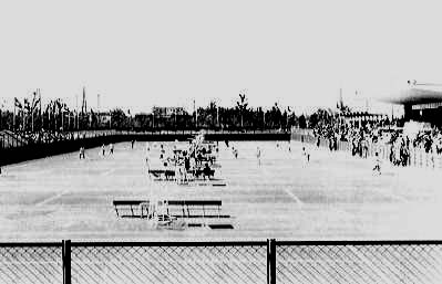 昭和48年、若潮国体が栗ケ沢庭球場でも行われた