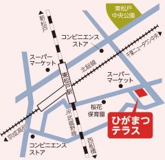 東松戸支所の案内図