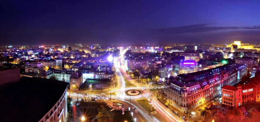 Night landscape of Bucharest