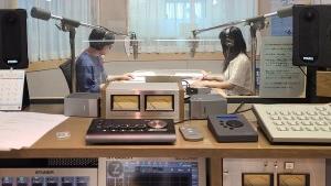 ラジオCMの収録の様子