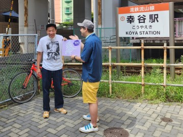 幸谷駅の撮影風景2