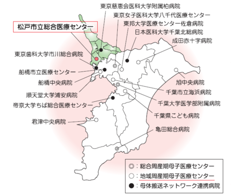 県内周産期星医療センターマップ