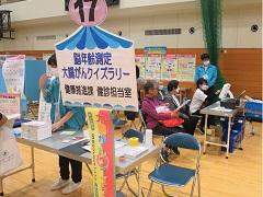 健康推進課　健診担当室のブースの写真