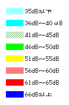 昼間・凡例（白は未実施又は欠測です）