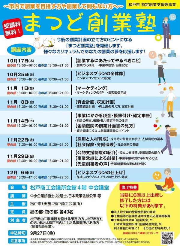 令和6年度　まつど創業塾