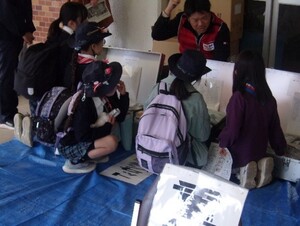 学校救護所訓練