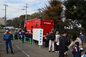消防車の展示