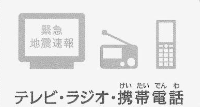 テレビ、ラジオ、携帯電話のイラスト