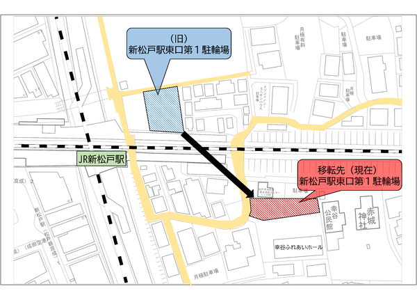 駐輪場の案内図