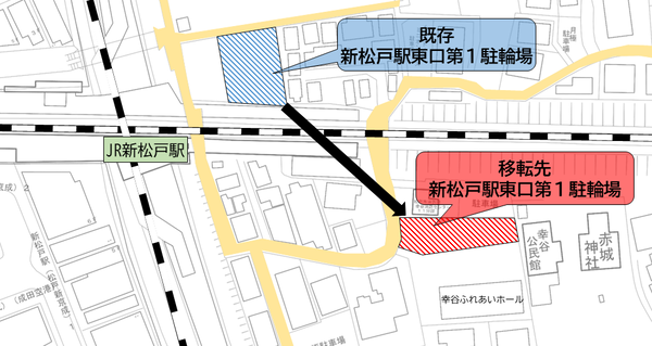 駐輪場の案内図