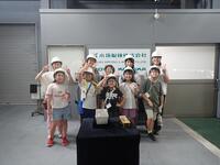 小坂製練株式会社でのインゴッド見学の様子