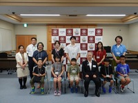小坂町役場訪問の様子