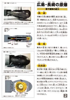広島、長崎に投下された原爆について説明