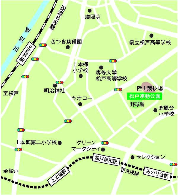 運動公園周辺図