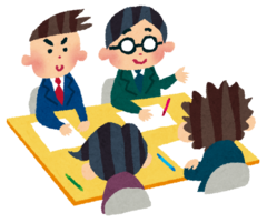 会議しているイラスト