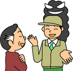 点検業者を装う詐欺のイラスト
