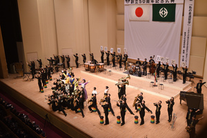 吹奏楽部の発表の様子