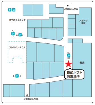 返却ポスト案内図