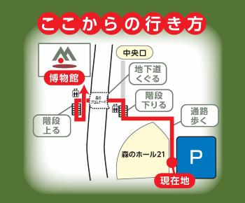 駐車場からの案内