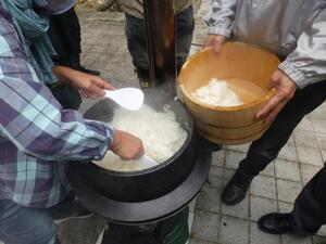 炊けたお米
