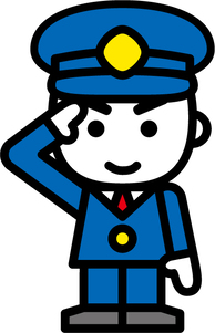敬礼消防職員男