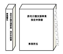 ファイリングのイメージ「地域密着型サービスグループホーム指定申請書・事業所名」