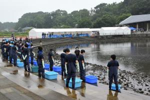 作業開始の様子