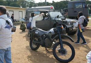 自衛隊特殊車両の展示