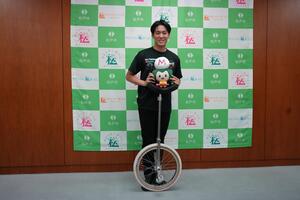 まつまつと記念撮影