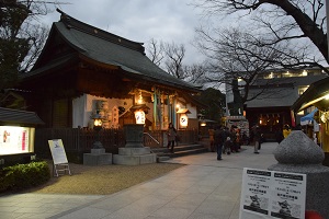 松戸神社境内の様子