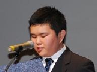 新成人の主張で話す野口さんの画像