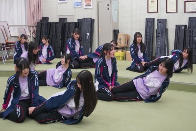 トレーニングしながらの発声練習（女子）