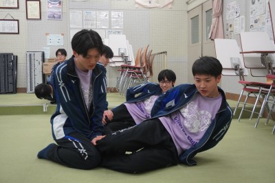 トレーニングしながらの発声練習（男子）