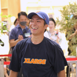 笑顔の莊司選手