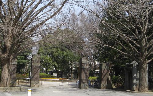 松戸市有形文化財 松戸中央公園正門門柱(旧陸軍工兵学校正門門柱)