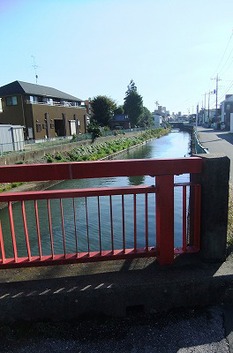 「弁天橋」坂川の橋の写真