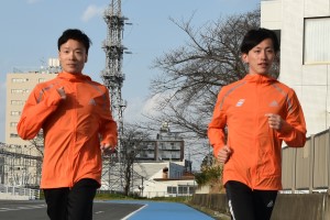 富田選手とロジスティード陸上部