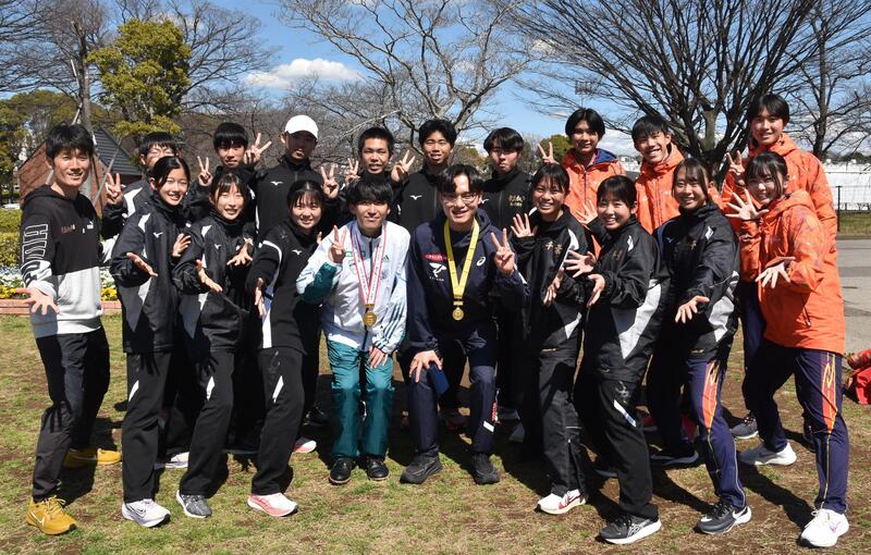 佐藤一世選手との集合写真