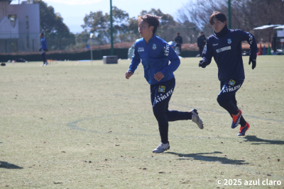 トレーニング中の藤井選手