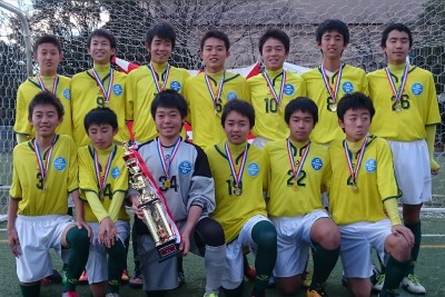 中学時代のチームの集合写真