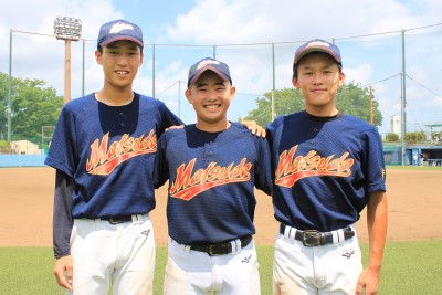 インタビューした選手3人の写真