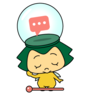 キャラクター（まつまつ）のイラスト