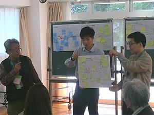 最後にグループごとに見つけたものを発表