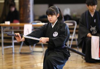 演武中の大越さん2