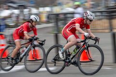 ロード競技に挑む早瀬さん
