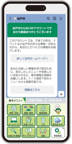 スマートフォンのイメージ画面