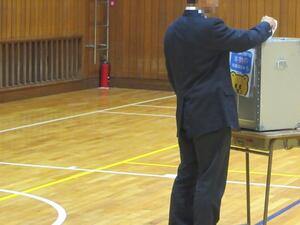 模擬投票の写真