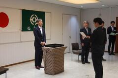 辞令交付式の様子