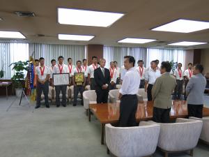 専修大学松戸高等学校野球部　表敬訪問の画像