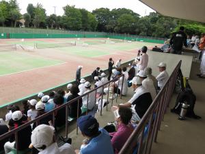 松戸市シルバーテニス連盟　第16回ゴールデンテニス大会開会式-2